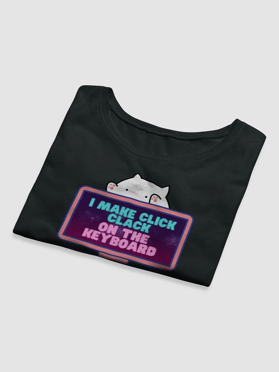 Click Clack Bongo Cat Womens Printed Crop Top product image (9)