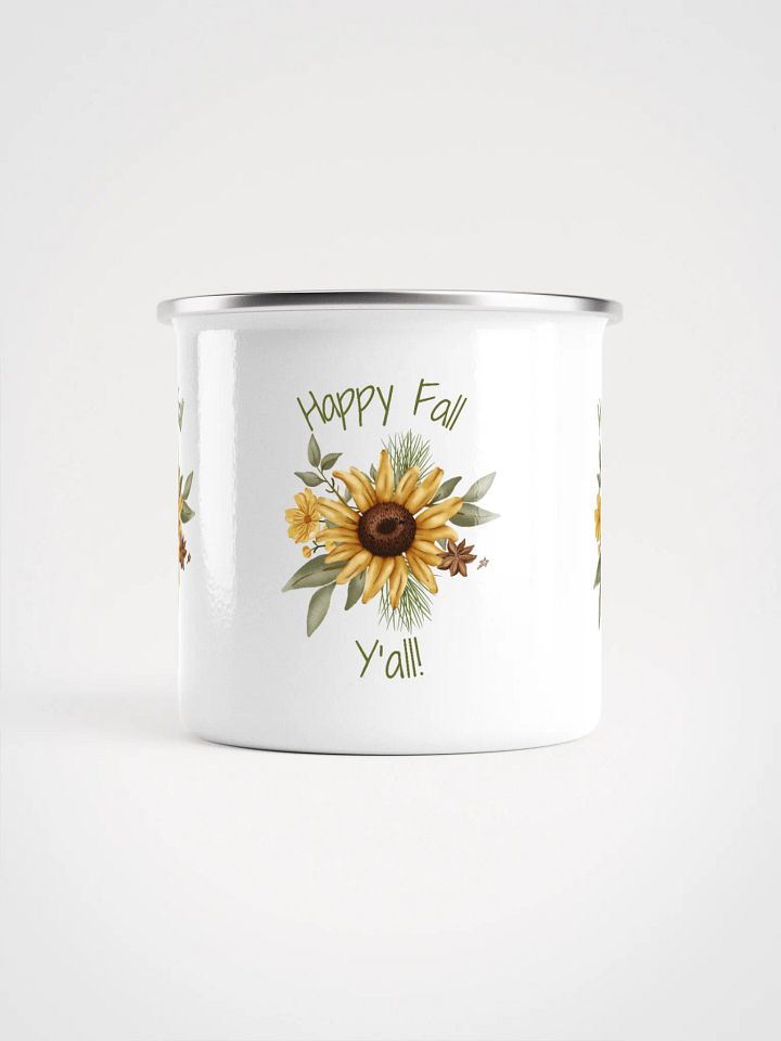 Fall Sunflower Serenity Enamel Mug product image (2)