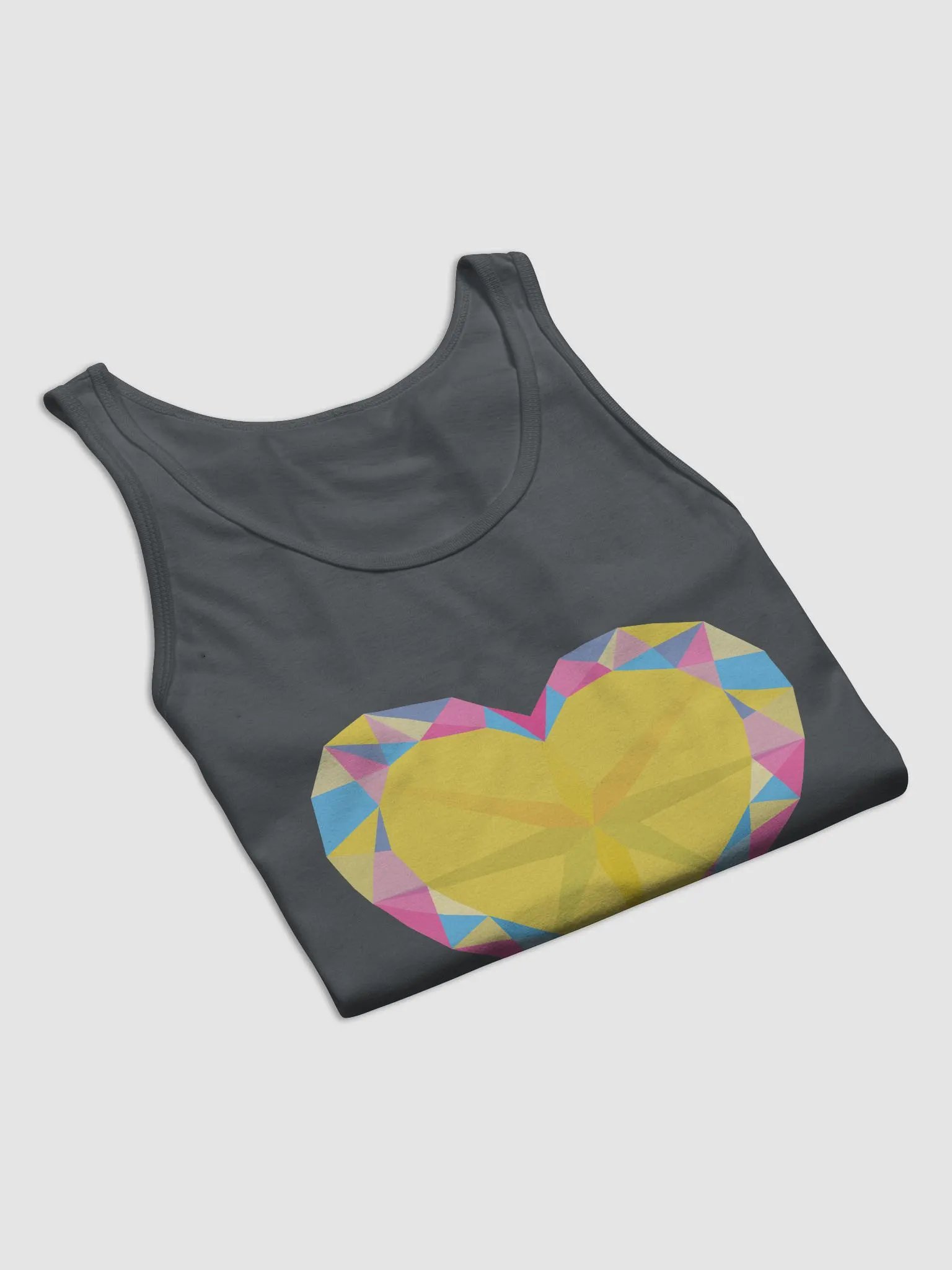 Crystal Heart Pansexual Pride Tank Top product image (8)