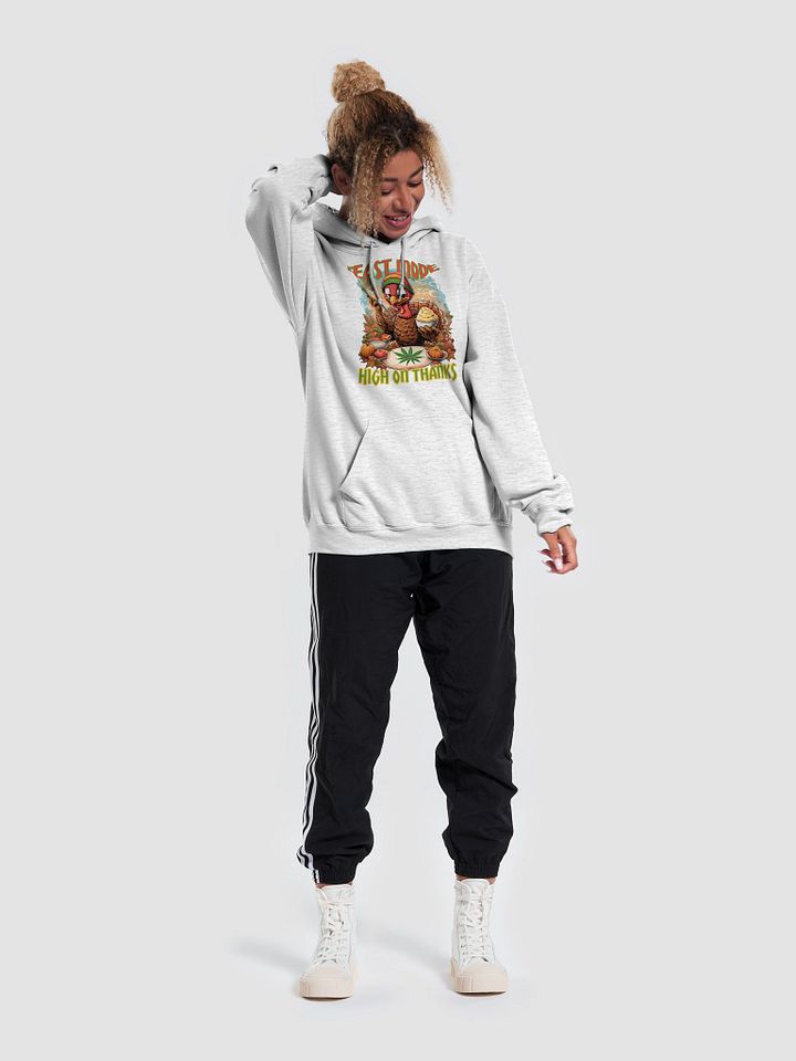 Funny Rasta Turkey Gildan Hoodie | Thanksgiving Weed Gildan Hoodie product image (2)