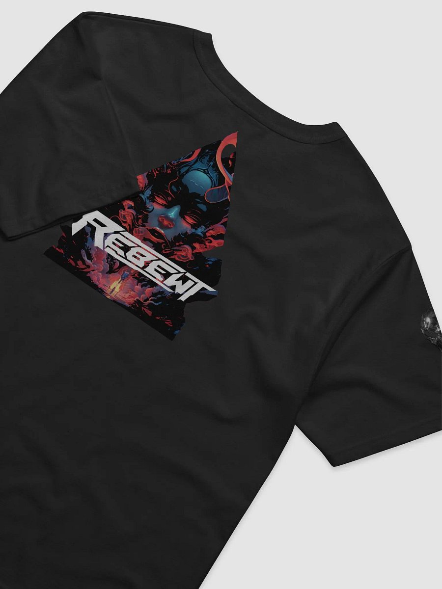 Full design logo with Rebewt white logo in front, small alien on arm. product image (7)