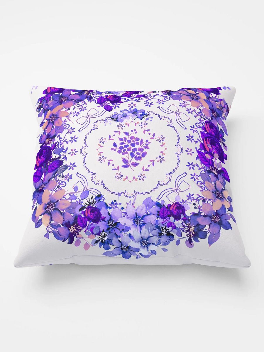 Violet Floral Blossom Pillow product image (7)