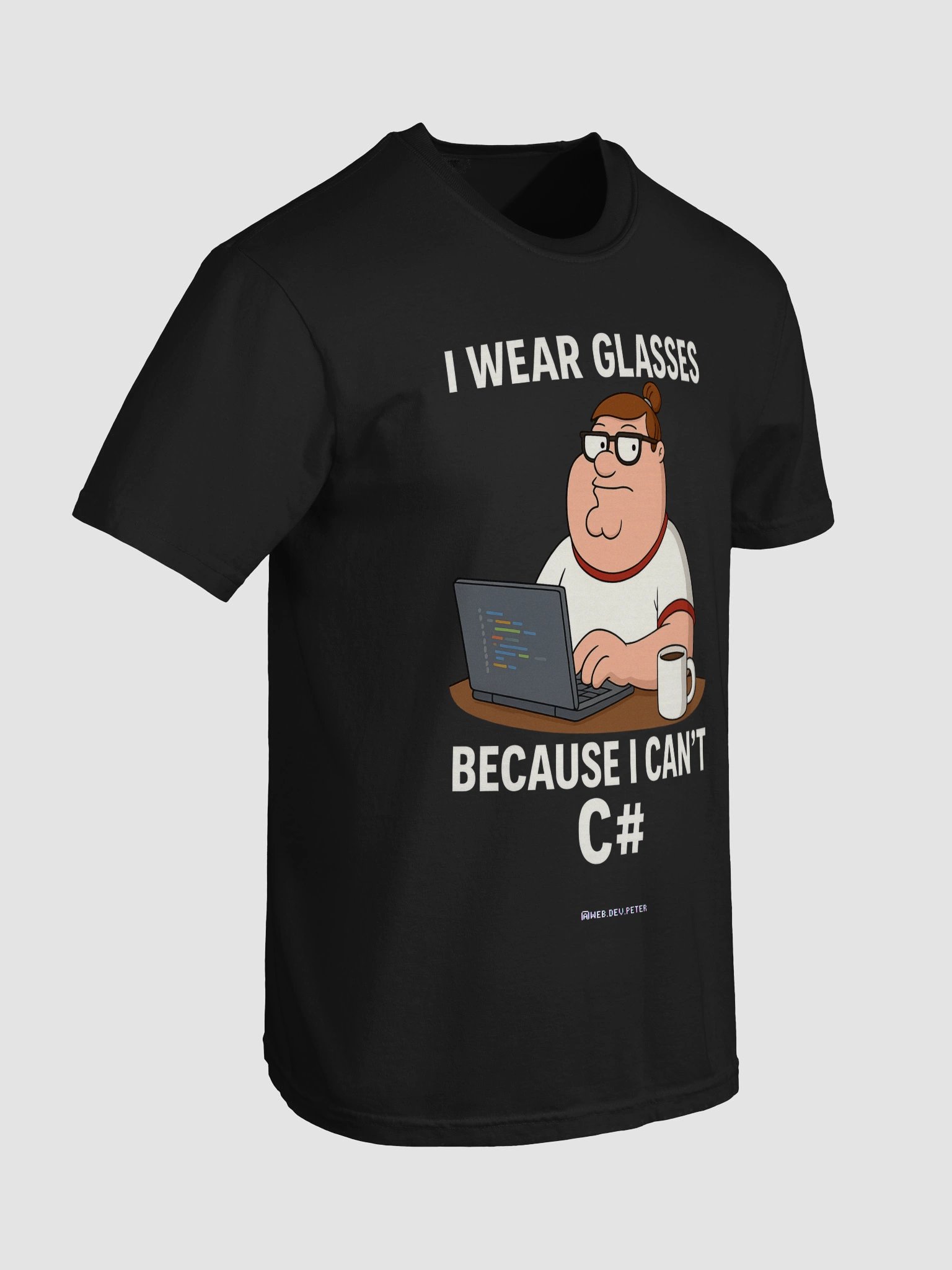 I Can't C# Developer Tee Black product image (110)