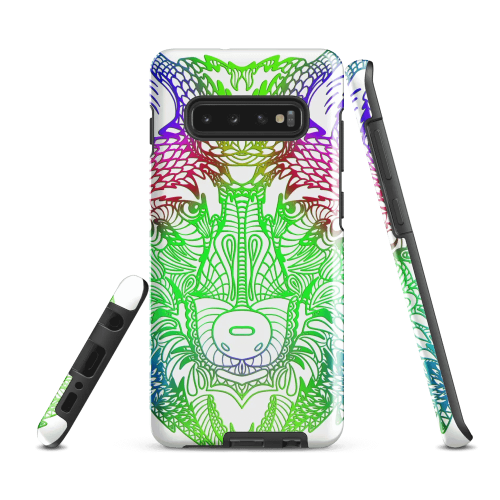 Wolf Head Green Mandala Phone Case product image (3)