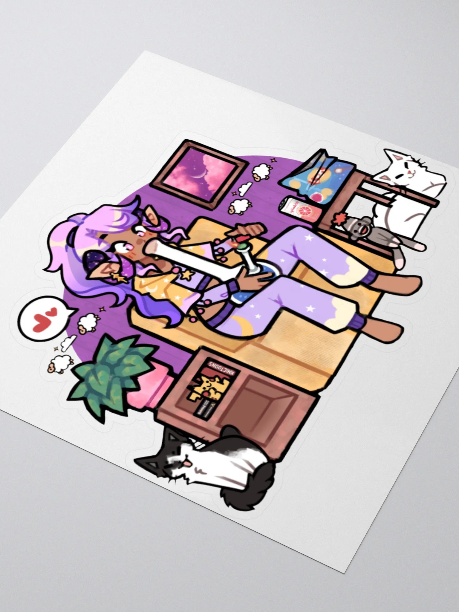 Sheep in the Clouds sticker product image (3)