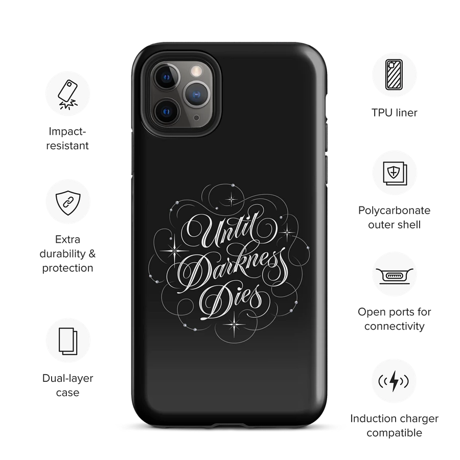 Until Darkness Dies (swirls design) iPhone Case product image (2)