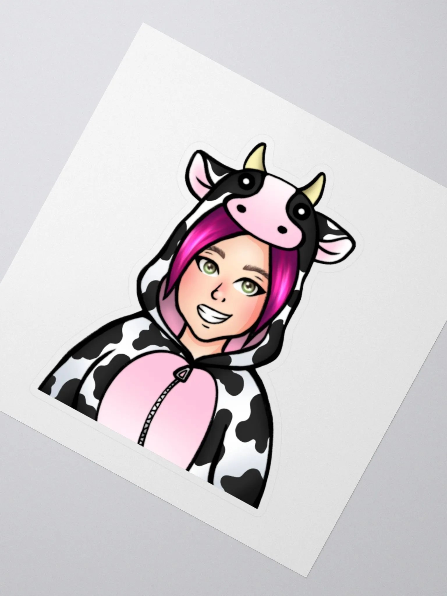 Plain Fuchsia Sticker product image (5)
