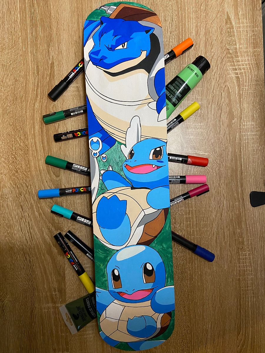 Planche skateboard décorative || Carapuce évolutions product image (1)