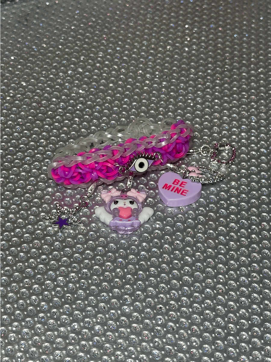 ‘Be Mine’ Angel Evil Eye Elastic Band Bracelet product image (2)