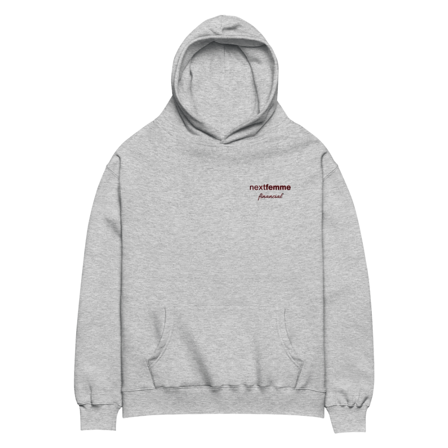 Relaxed Fit Unisex Hoodie with Maroon Logotype product image (9)
