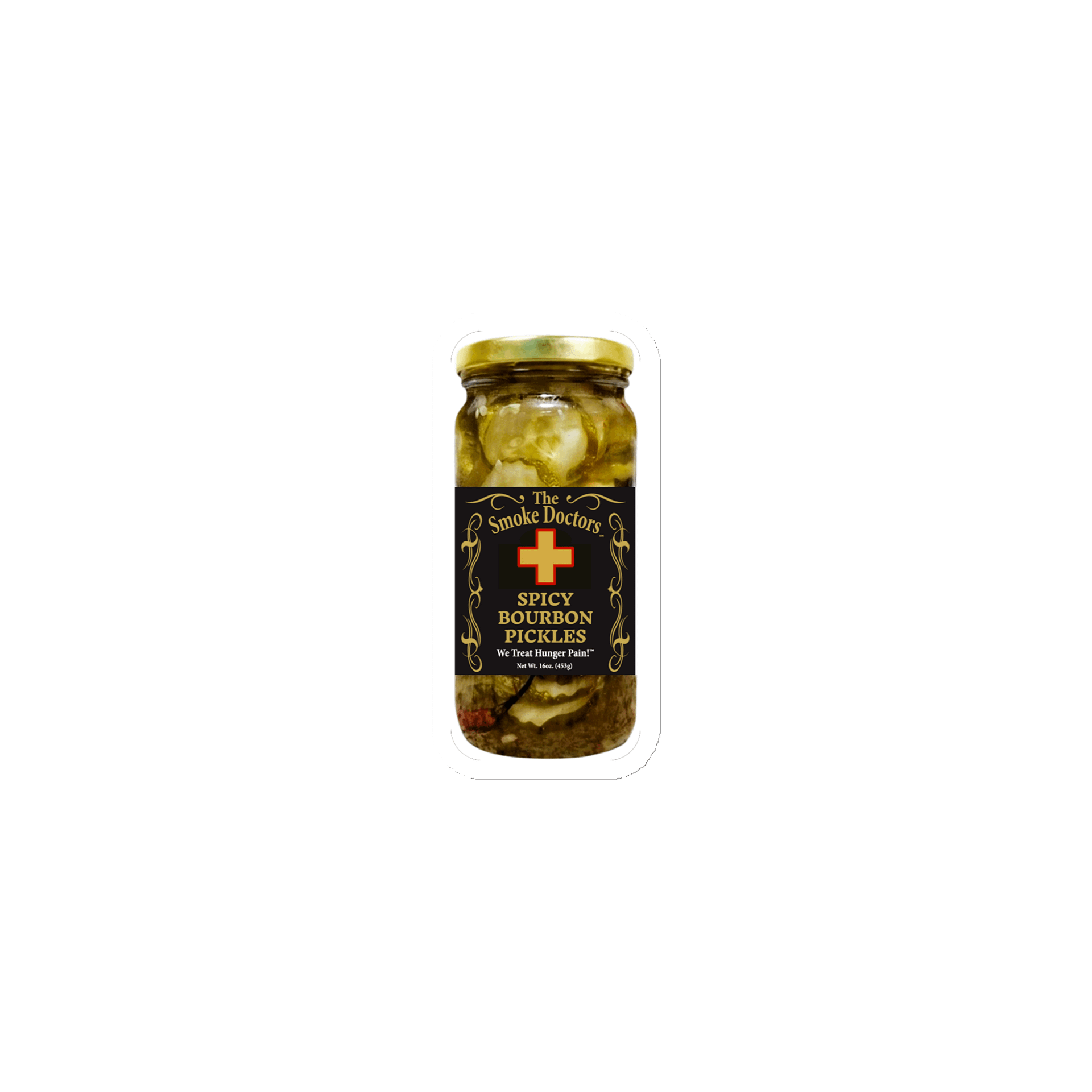 The Smoke Doctors Spicy Bourbon Pickles Die-Cut Magnet product image (1)