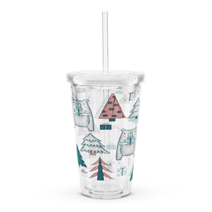 Festive Bears Christmas Acrylic Tumbler product image (1)