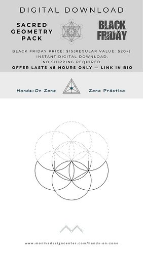 BLACK FRIDAY — 48 HOURS ONLY 

Sacred Geometry Learning Pack — now $15
Bilingual lessons (English + Spanish) included.

Next ...