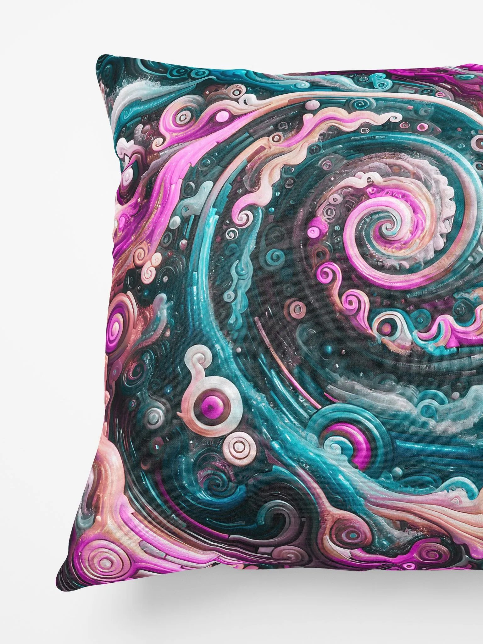 Beautiful Vividly Colored Tidal Wave Ocean Appreciation Pillow product image (3)