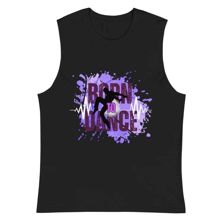 Expressive Born to Dance His Silhouette Muscle Tank product image (2)
