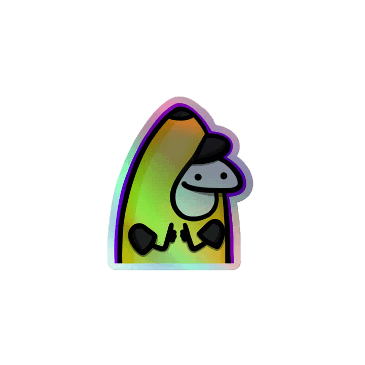 RenBANANA Emote Holographic Sticker product image (1)