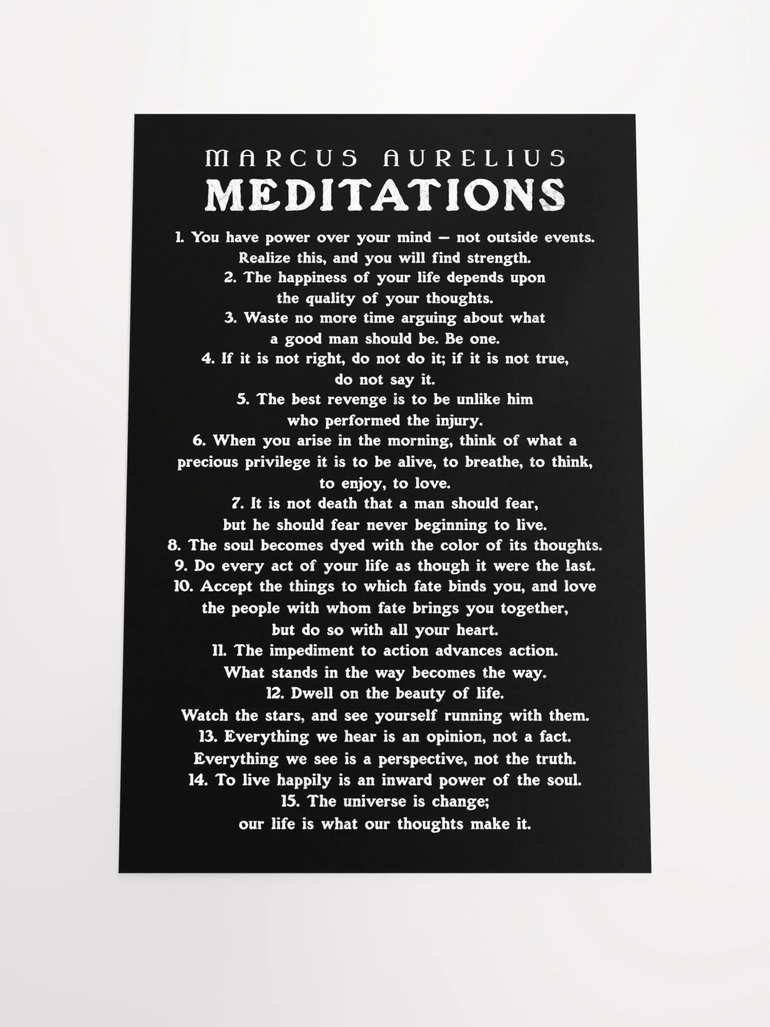 Marcus Aurelius Meditations Matte Paper Poster product image (4)