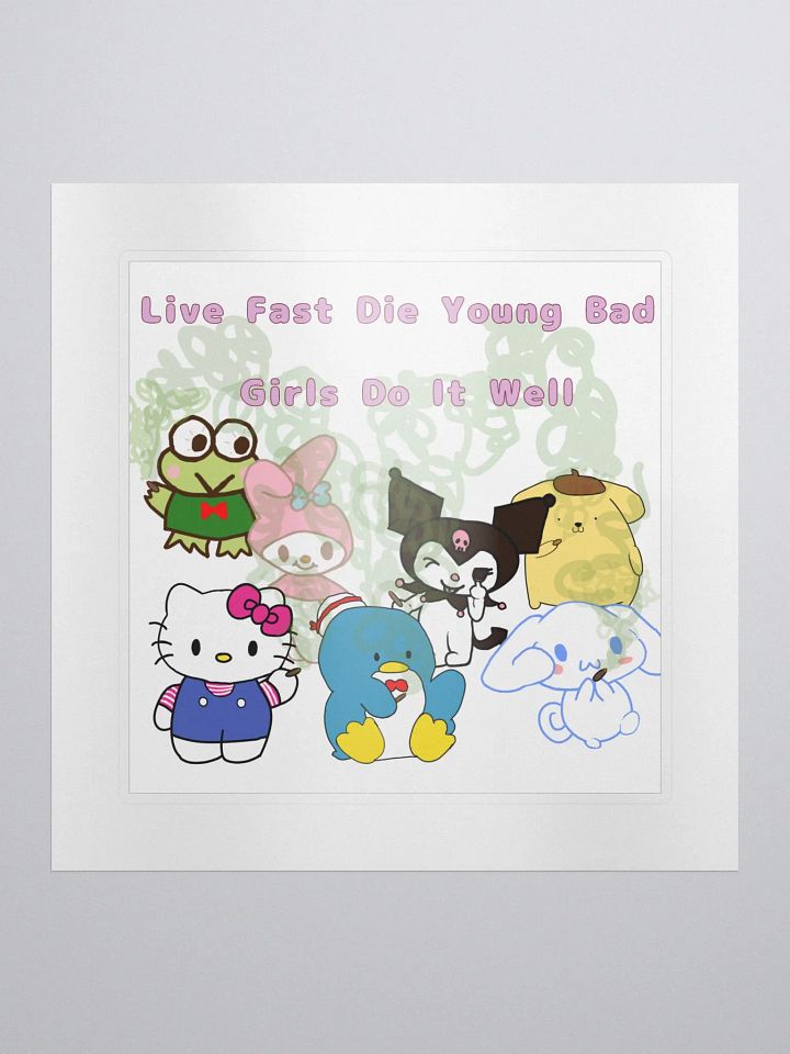 Smoking Sanrio Character Set Sticker product image (1)