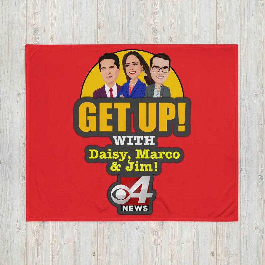 Get Up! With Daisy, Marco & Jim Throw Blanket product image (4)