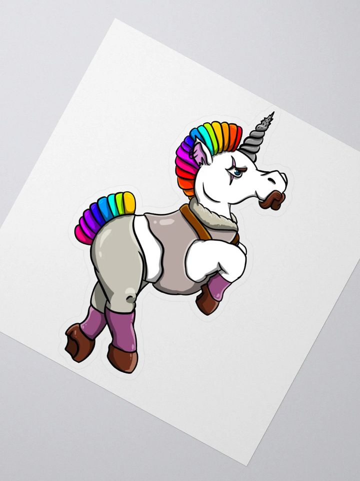 Apocalyptic Unicorn Sticker product image (2)