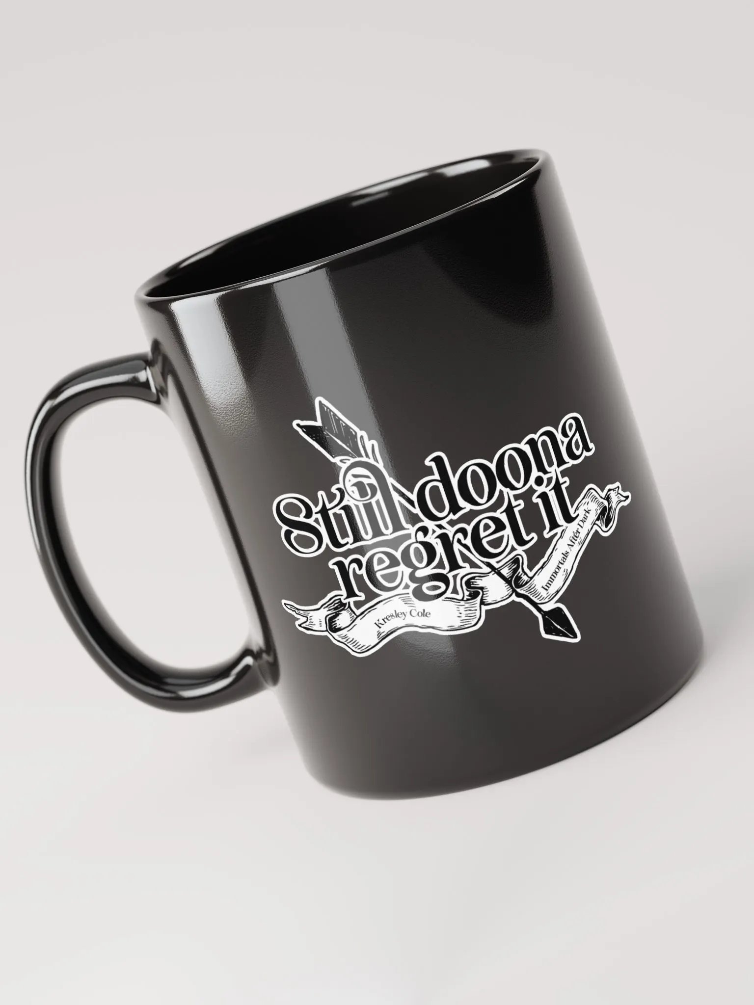 Still Doona Regret It Black Mug product image (6)