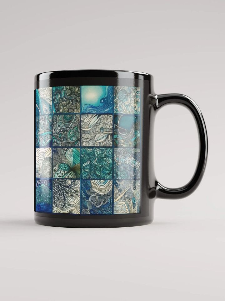 Aquatic Dreams Doodle Art Mug