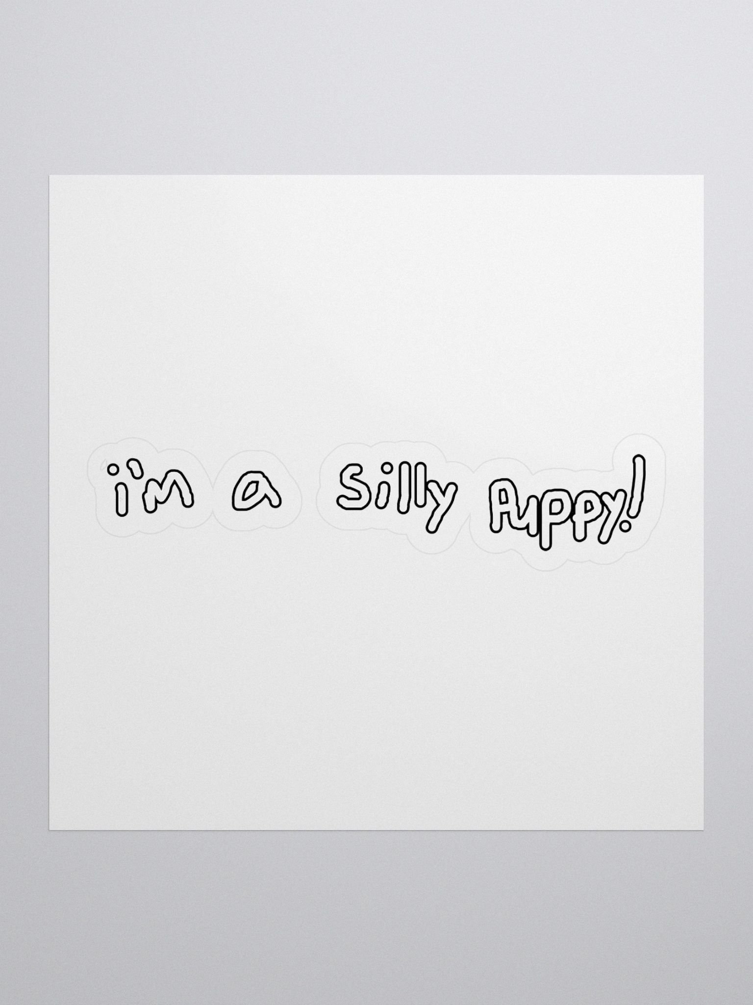 silly puppy sticker product image (1)