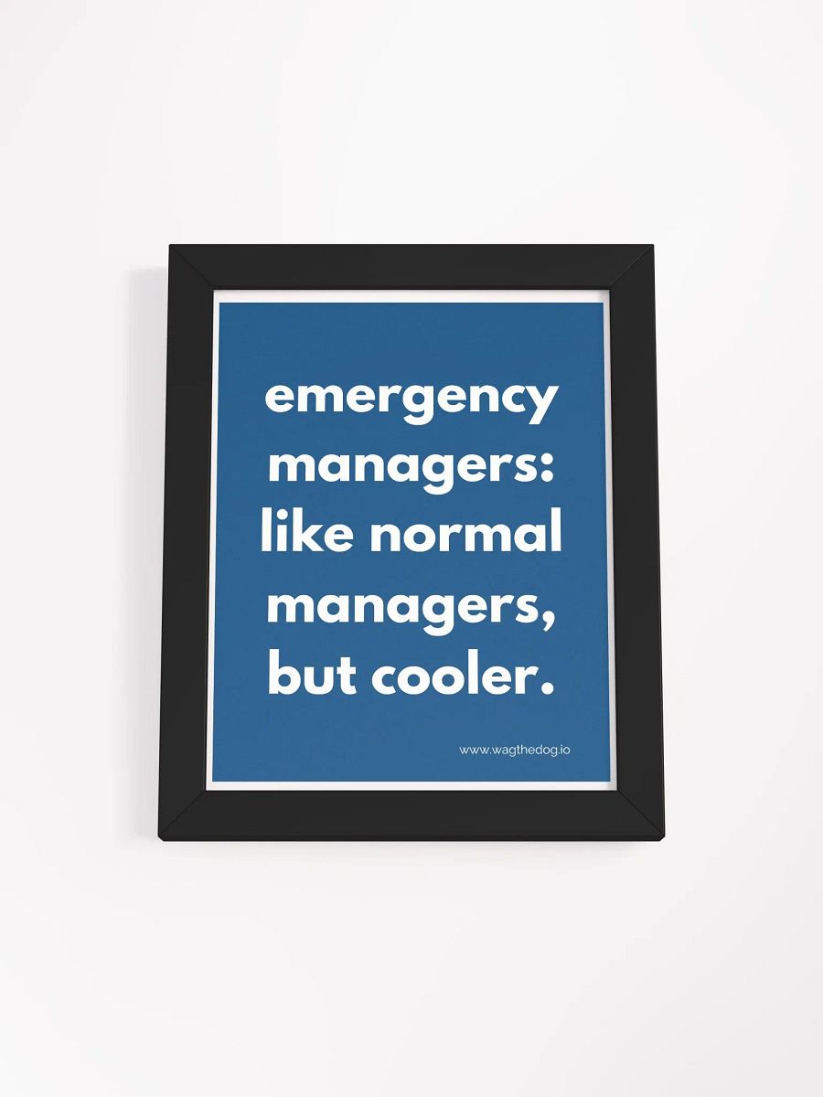 Emergency Managers - Framed Poster product image (1)