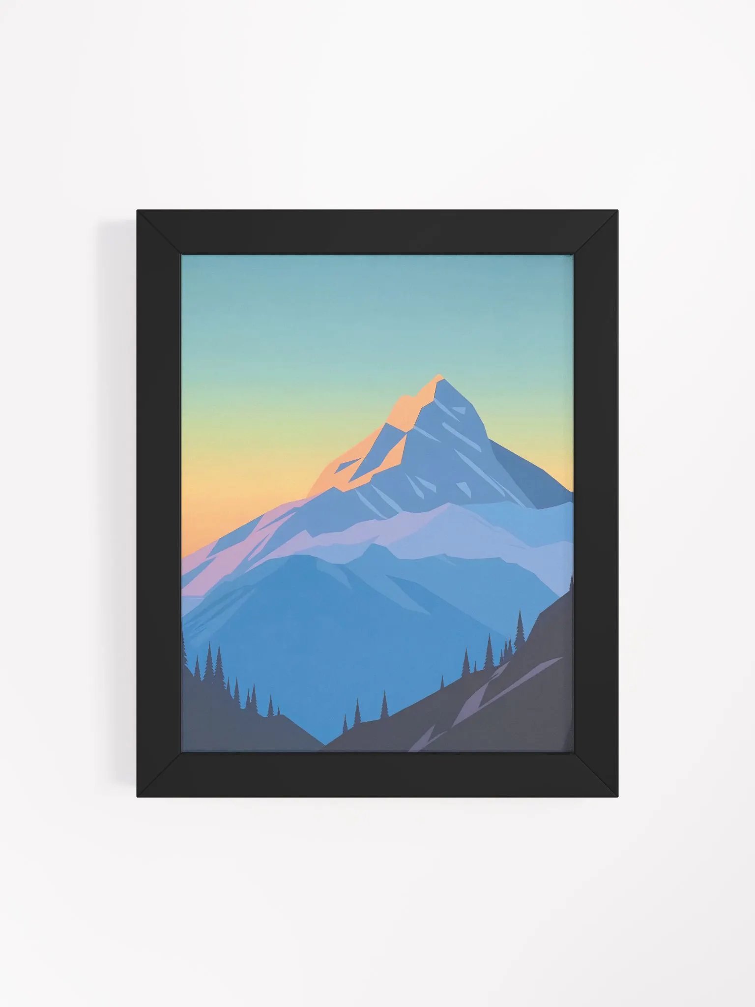 Framed Poster of an Alpine Sunset product image (4)