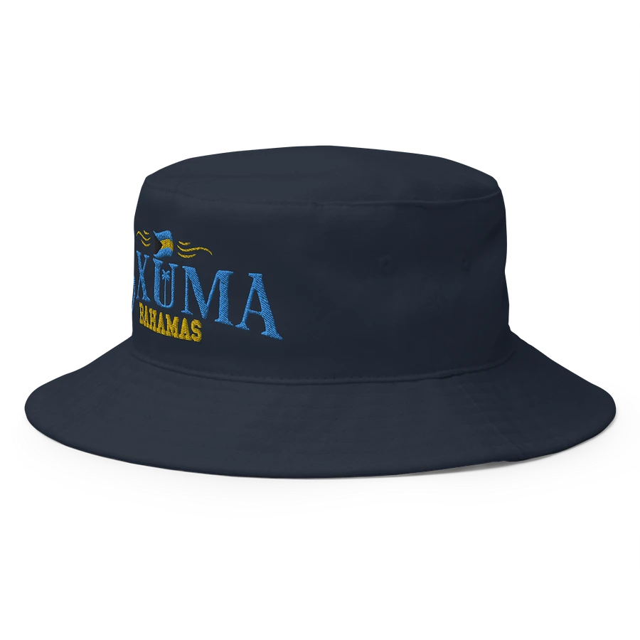 Exuma Bahamas Hat : Bahamas Flag Bucket Hat Embroidered product image (5)