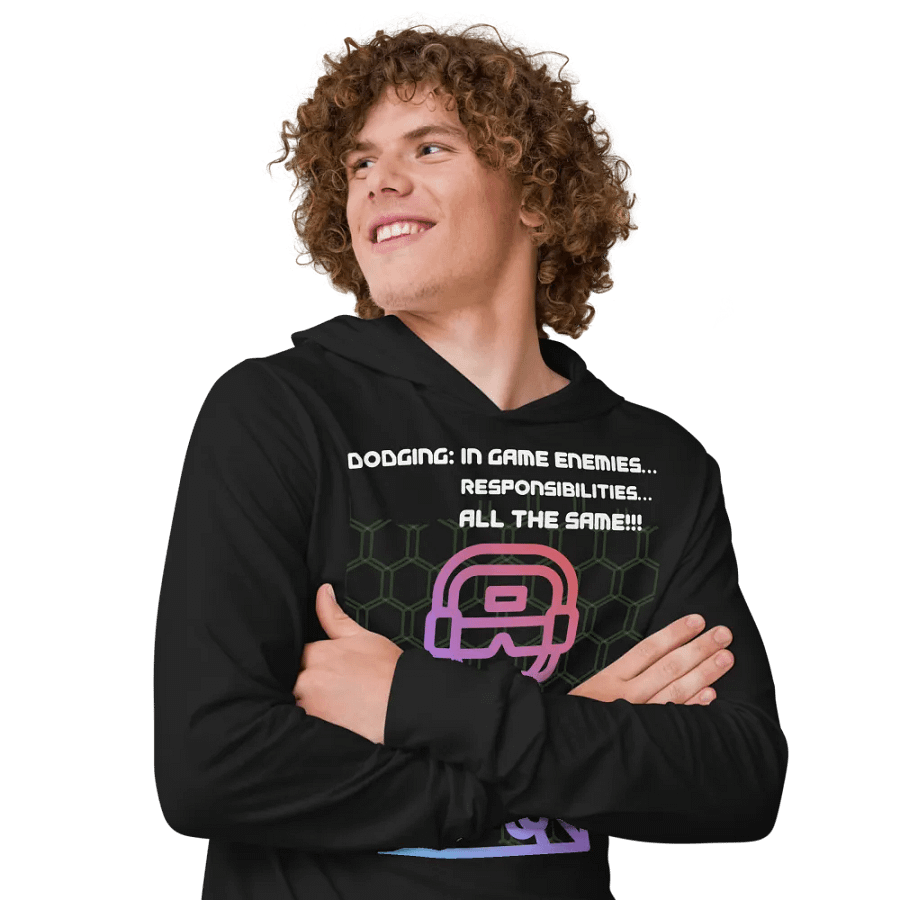 Vivid Vibes Gamer Unisex Hooded Tee product image (5)