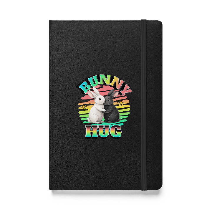 Bunny Hug Rabbit Rainbow Embrace Hardcover Notebook product image (1)