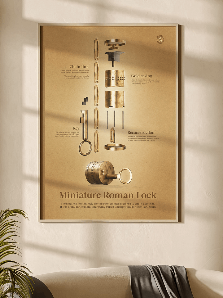 Miniature Roman Lock Framed Poster product image (1)