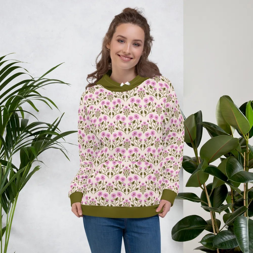 Harmony of Mums - Pink and Green - All Over Hoodie product image (1)