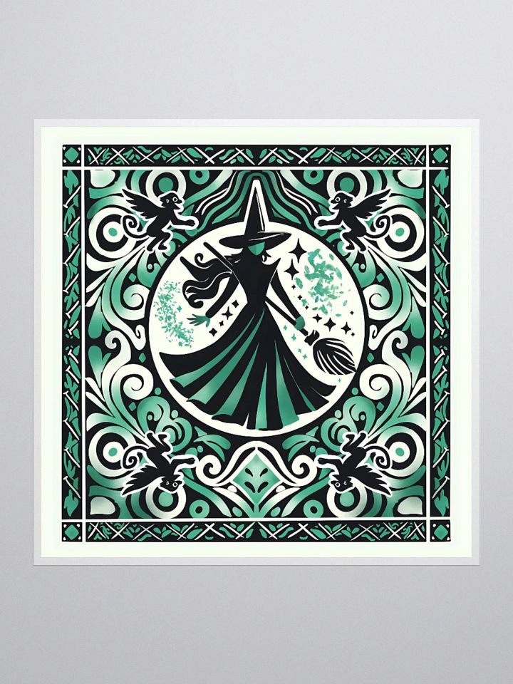 Wicked Spanish Tile Elphaba Stickers – Kiss-Cut Vinyl Broadway Decals product image (1)