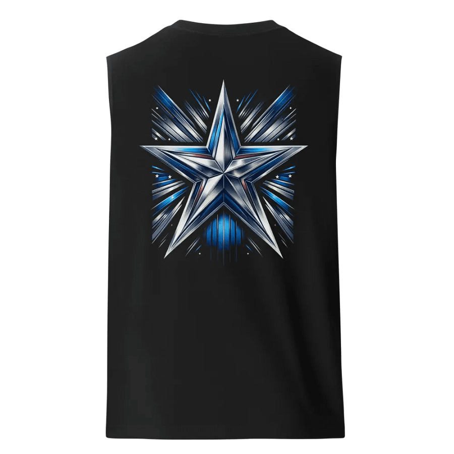 T3 Blue Star Burst Mens Tank product image (1)