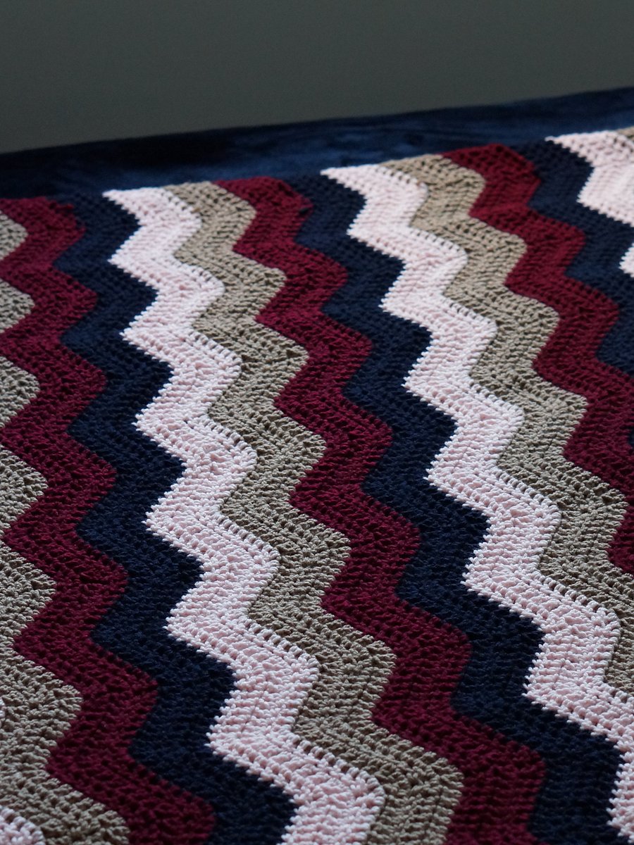 Easy ripple blanket pdf pattern product image (3)