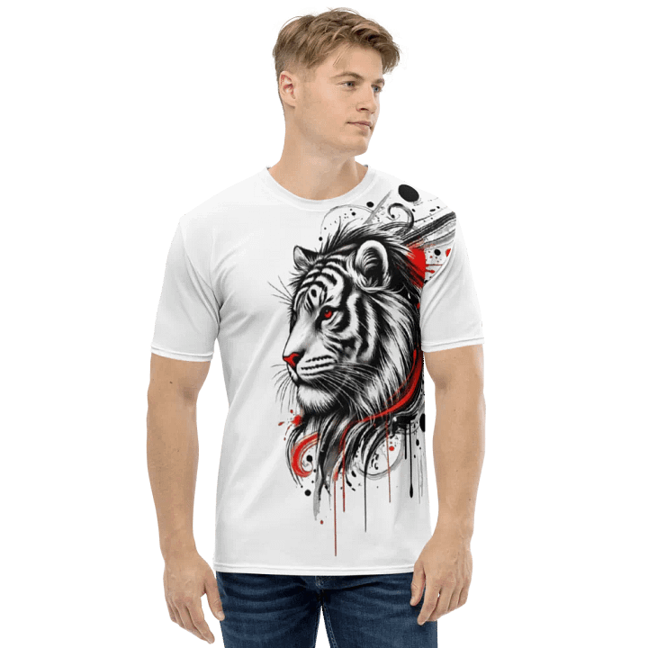 Dynamic Tiger Ink Drip T-Shirt product image (1)