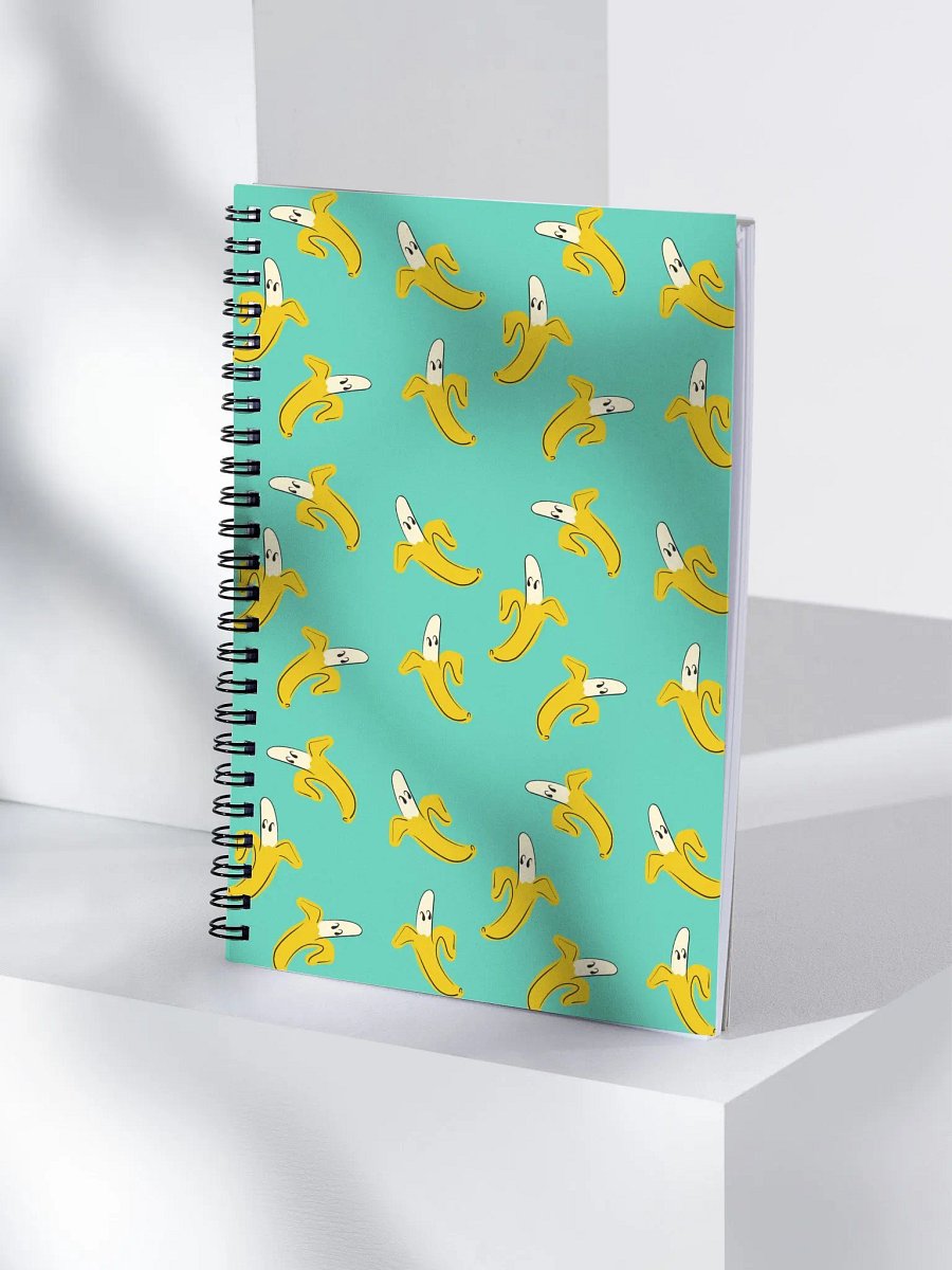 Banana Face Spiral Notebook product image (4)