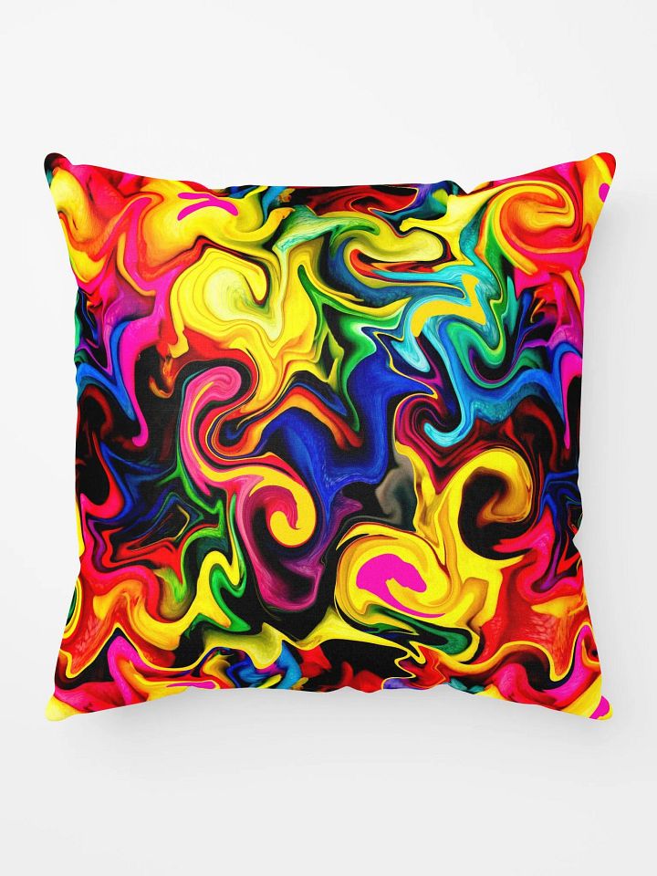 Colorful Rainbow Throw Pillows – Vibrant Patterned Decorative Cushion for Home Décor Accents product image (1)