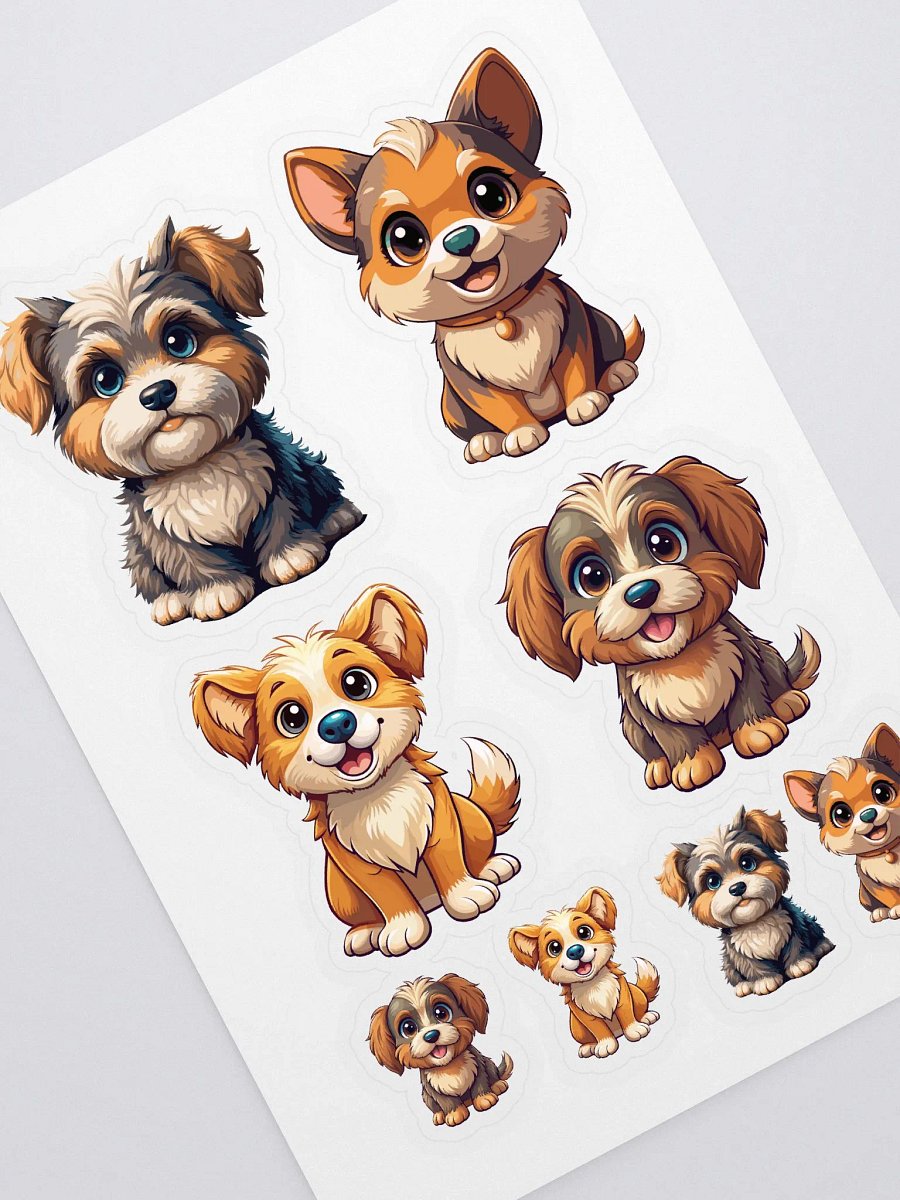 Cute Cartoon Dogs 1 , Sticker Sheet product image (1)