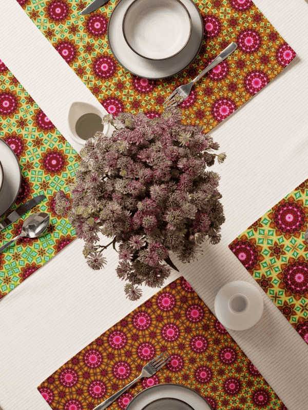 Purple sunflower inspired placemats product image (1)