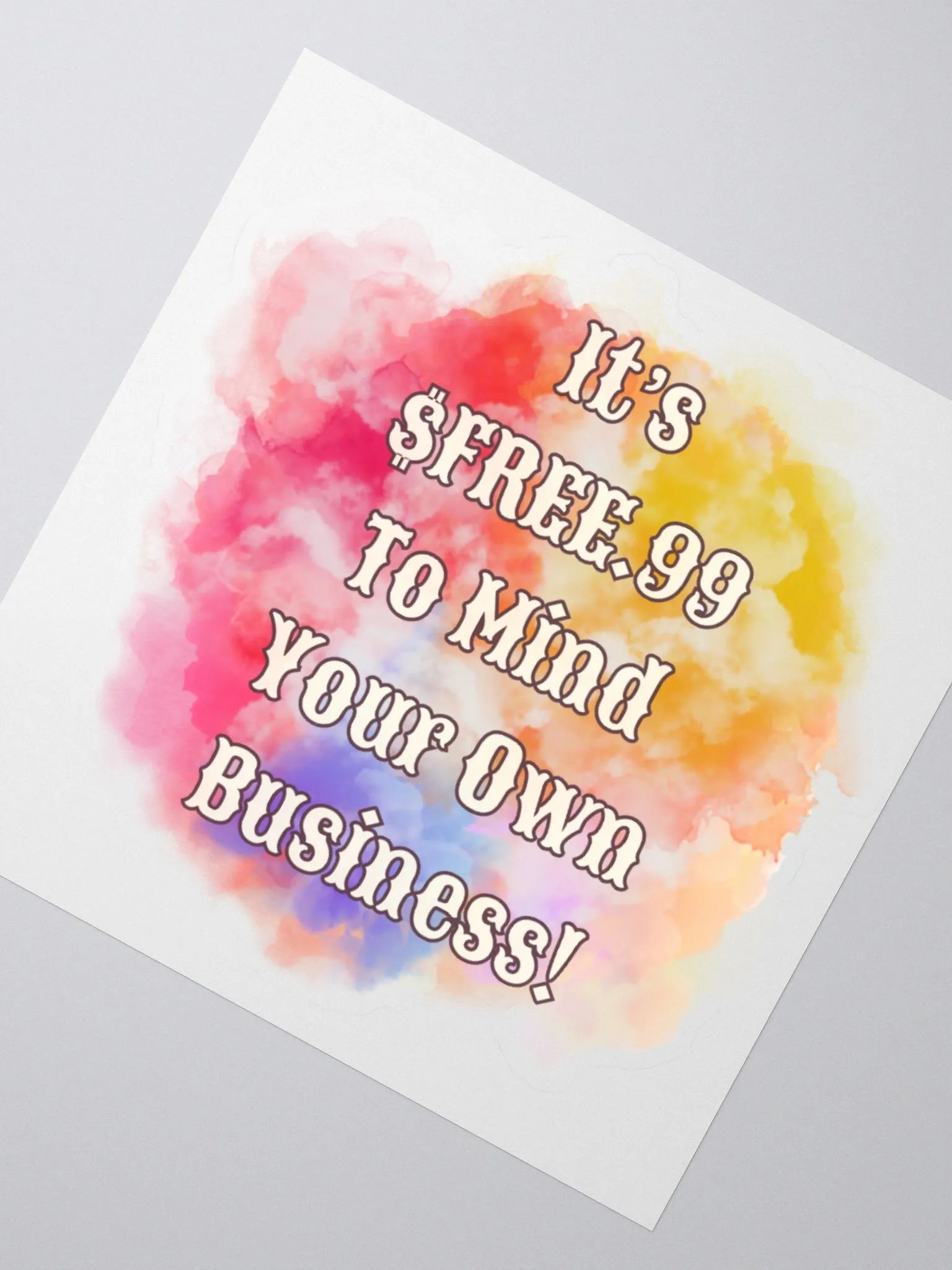 I'm Existing Kiss-Cut Sticker product image (2)