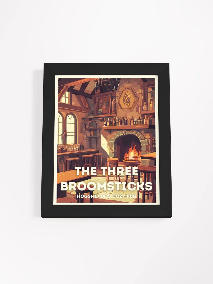 The Three Broomsticks Vintage Travel Poster product image (1)