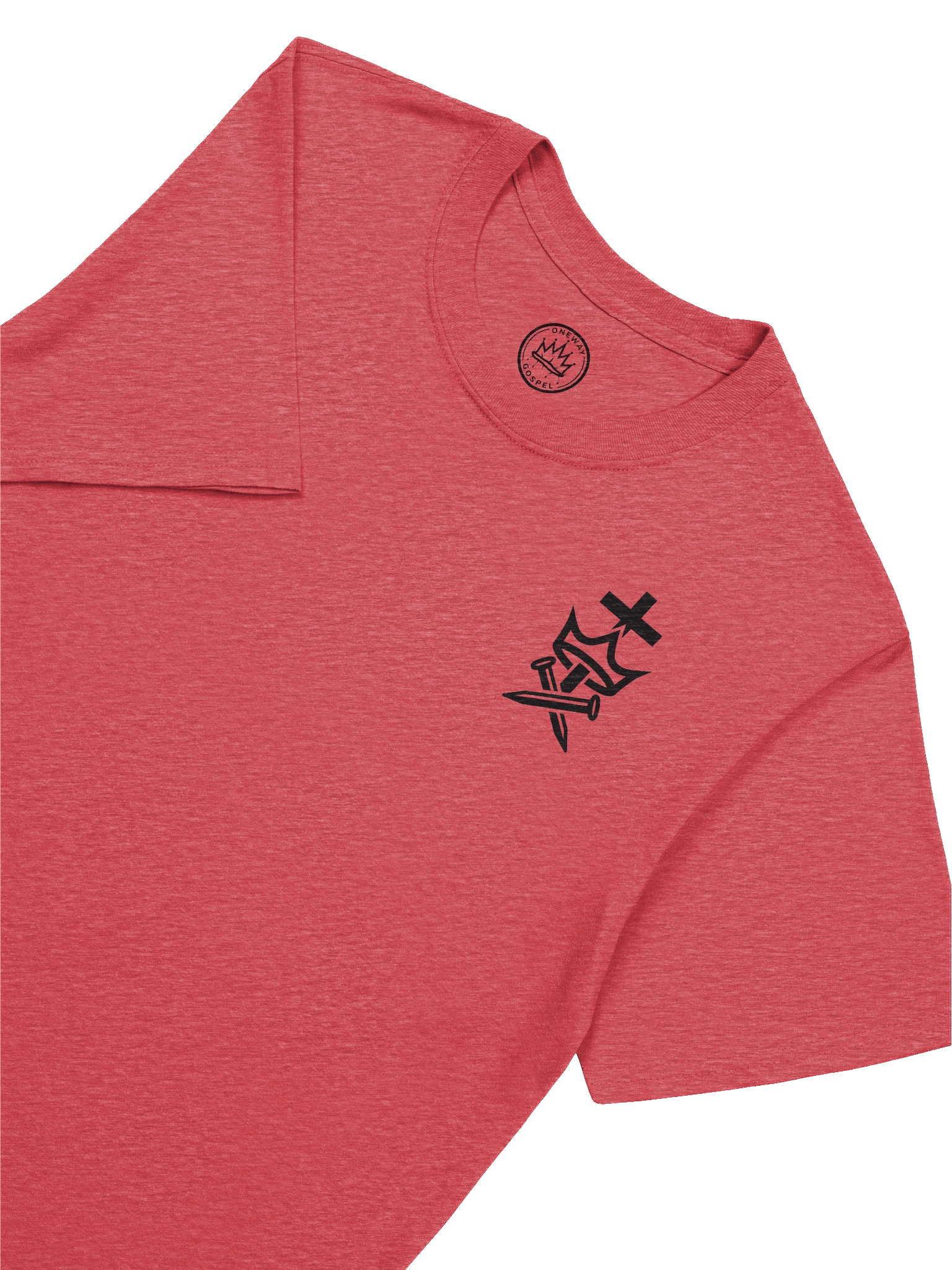 Faithful Until Death Christian T-Shirt – Cross, Crown, and Nails Design (Revelation 2:10) product image (3)