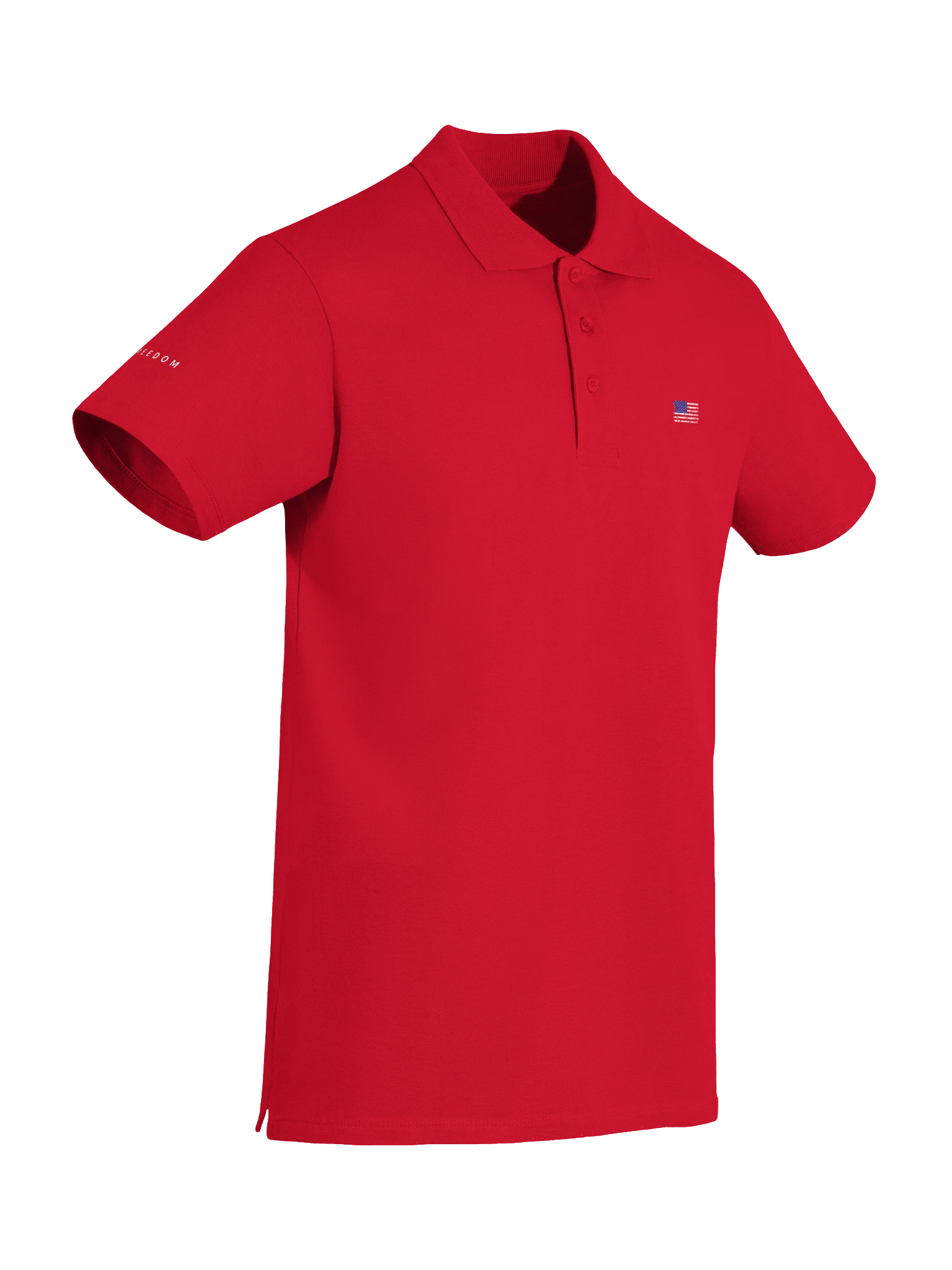Low Key Freedom Polo American Flag product image (6)