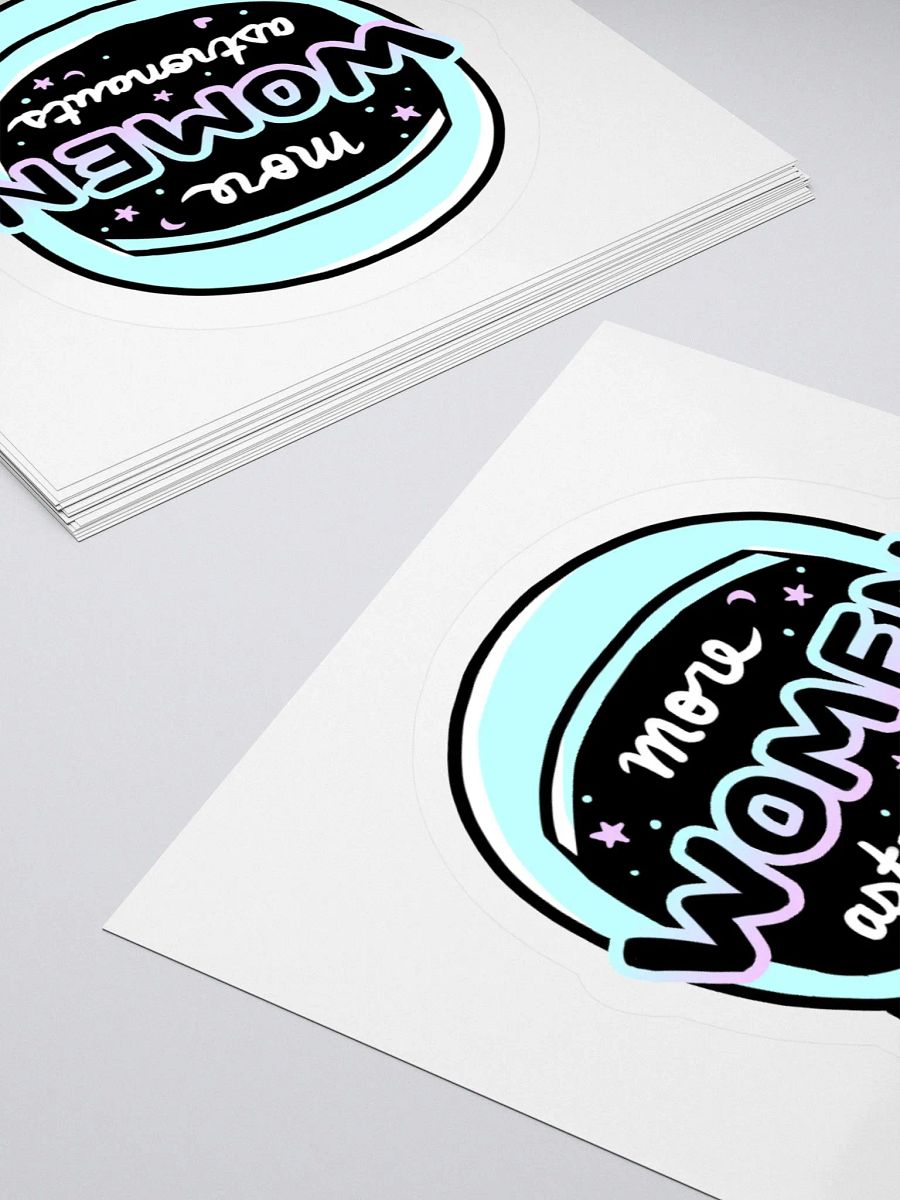 More Women Astronauts Sticker - Blue product image (4)