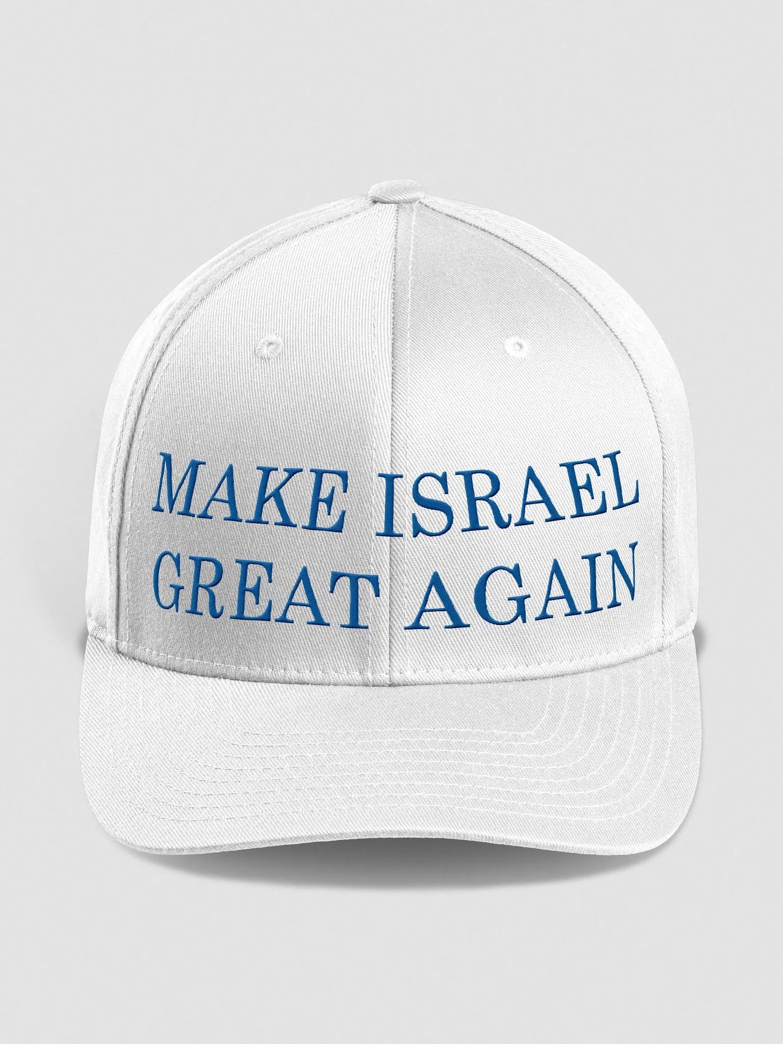 "MAKE ISRAEL GREAT AGAIN" White Flexfit Cap product image (3)