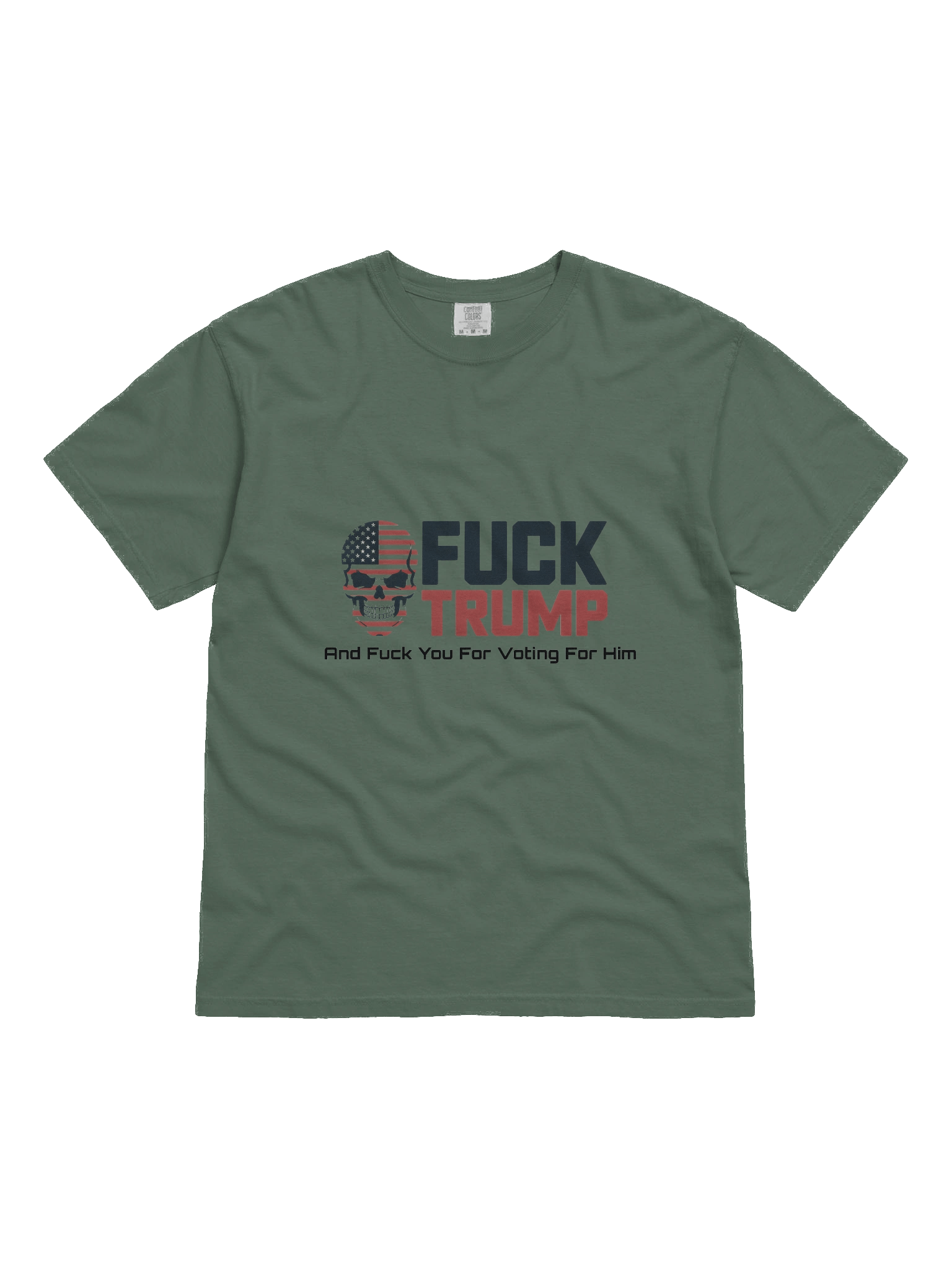 Fuck Trump: Garment-Dyed Cotton T-Shirt product image (7)