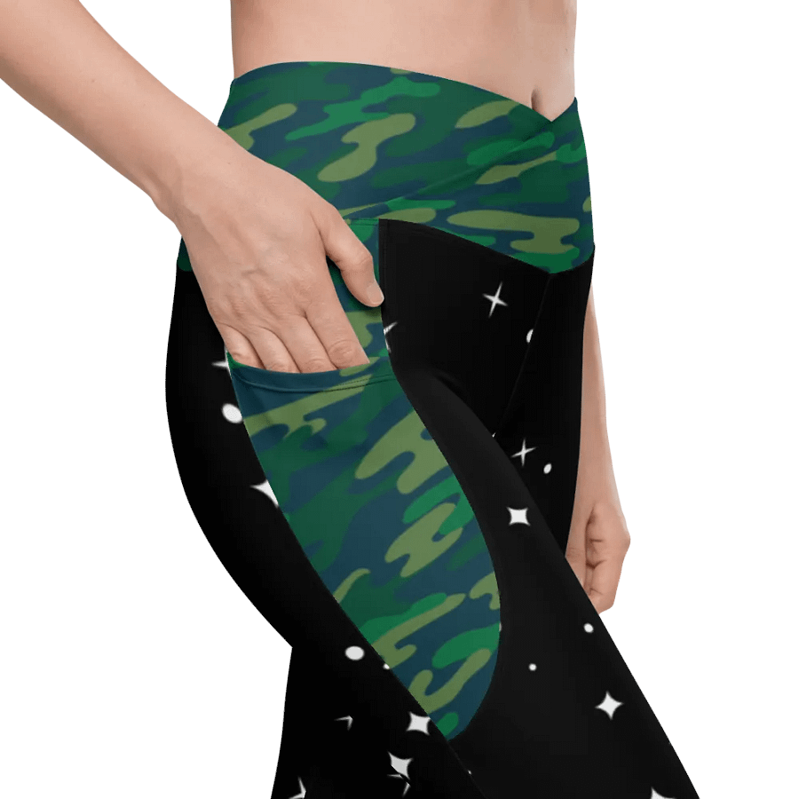 Starry Night Crossover Leggings with Pockets M.P. Thompson product image (10)